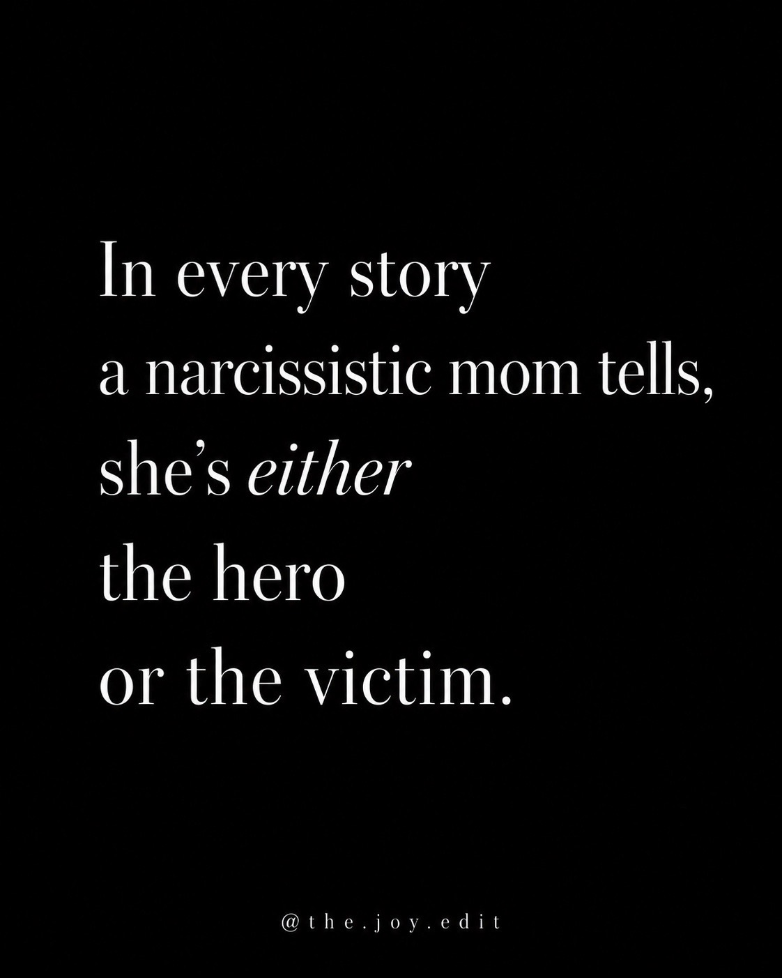 @Joy | Narcissistic Moms