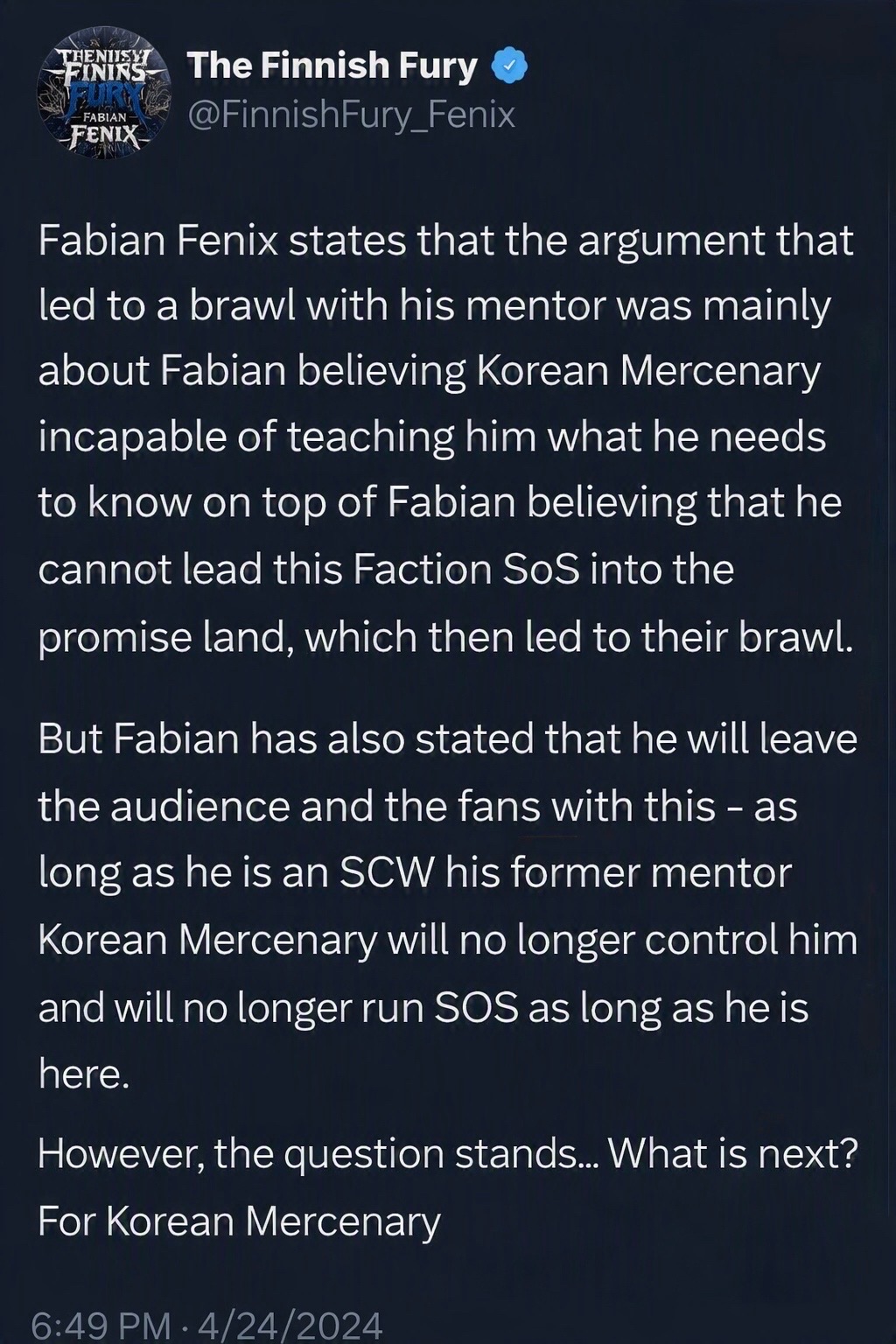 @Korean Mercenary
