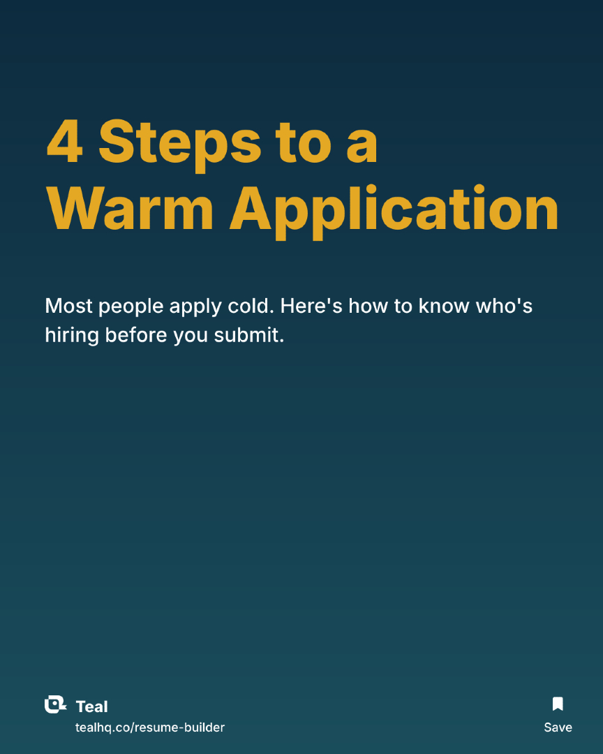 @Teal | Job Search Tips