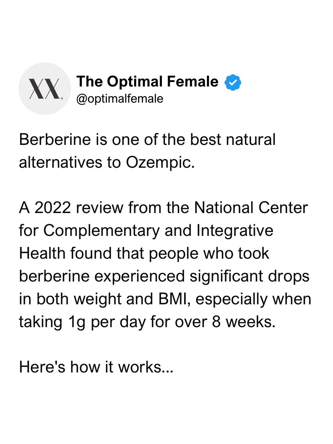 @The Optimal Female