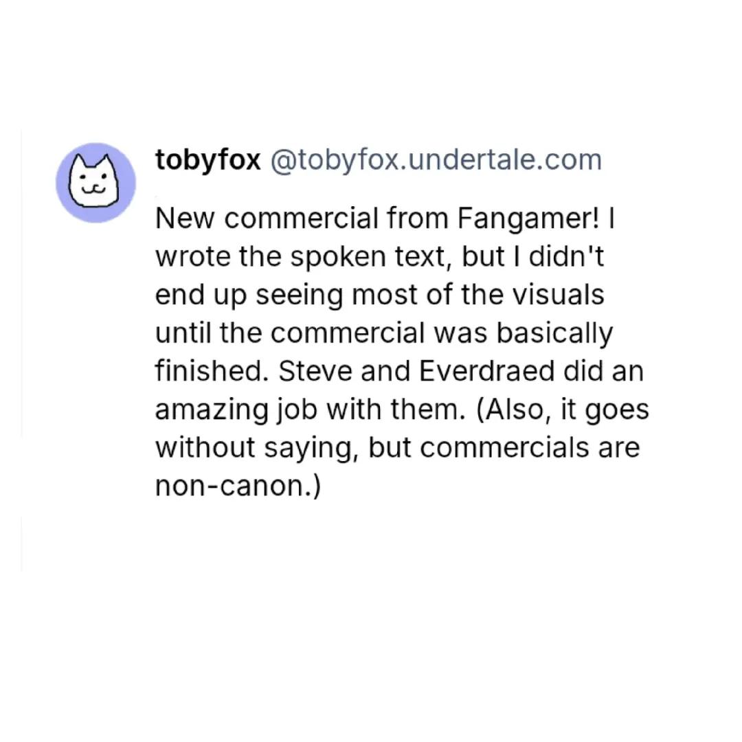 @Toby Fox