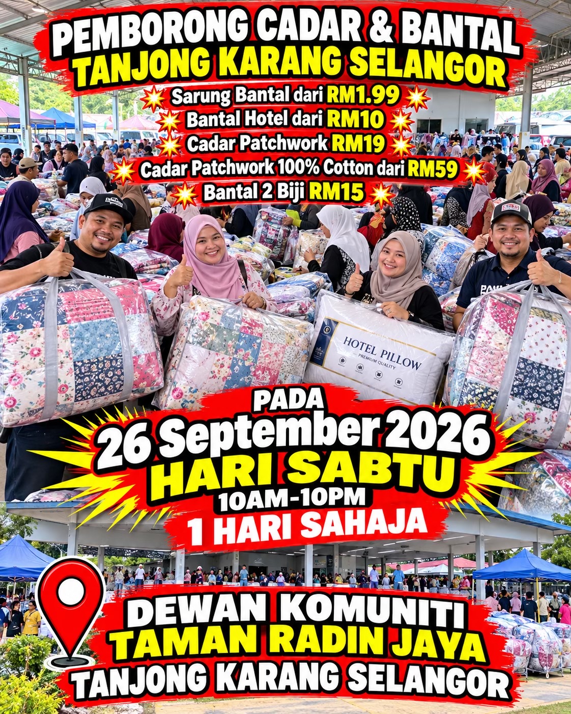 @Pemborong Cadar & Bantal
