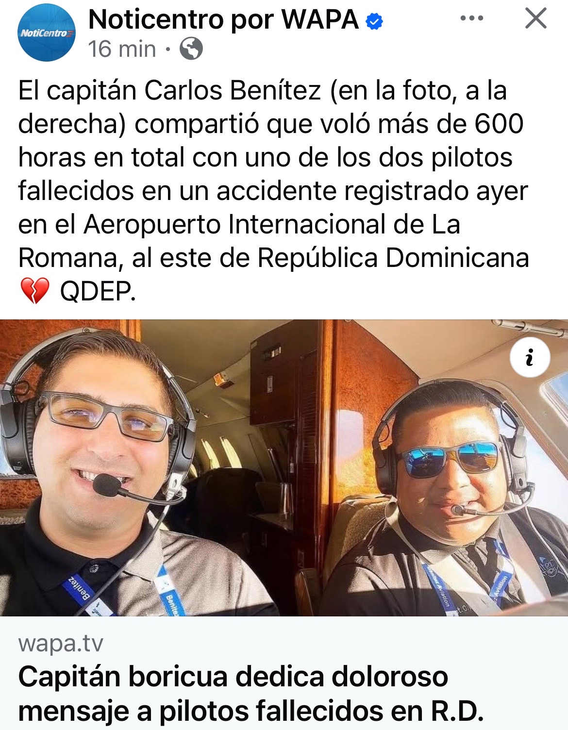 @NoticiasdelCielobyZ Oficial