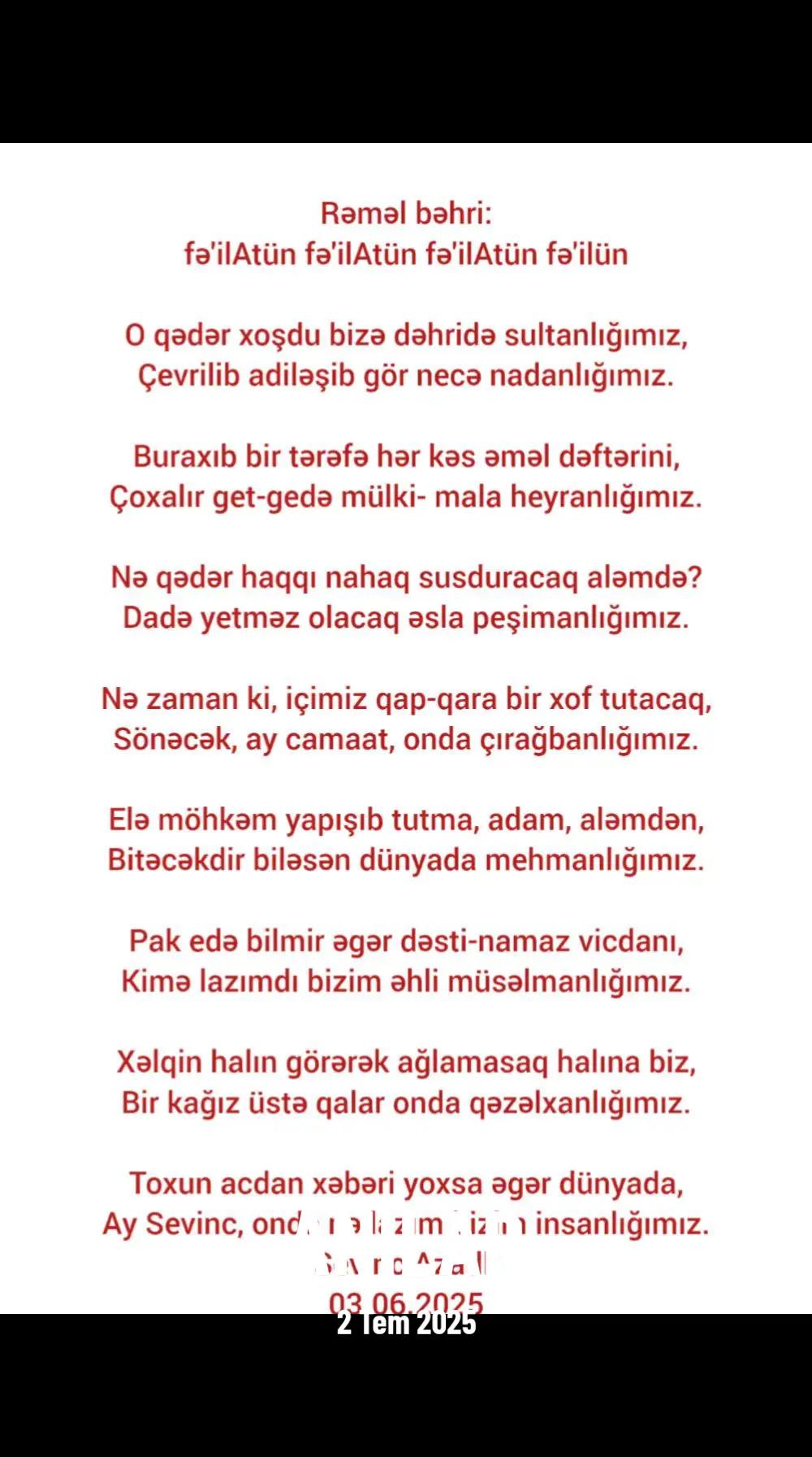 @Sevinc Azadlı