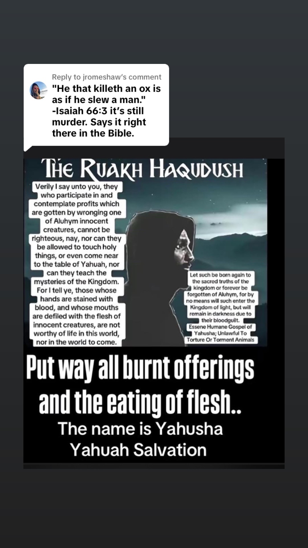 @Yahusha the man