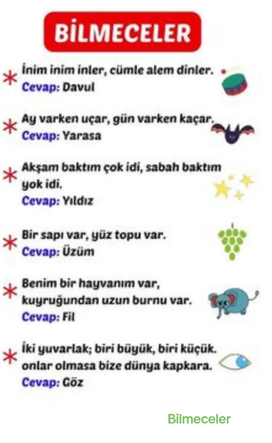 @Onur Çayğaracı 🌼Bilmeceler