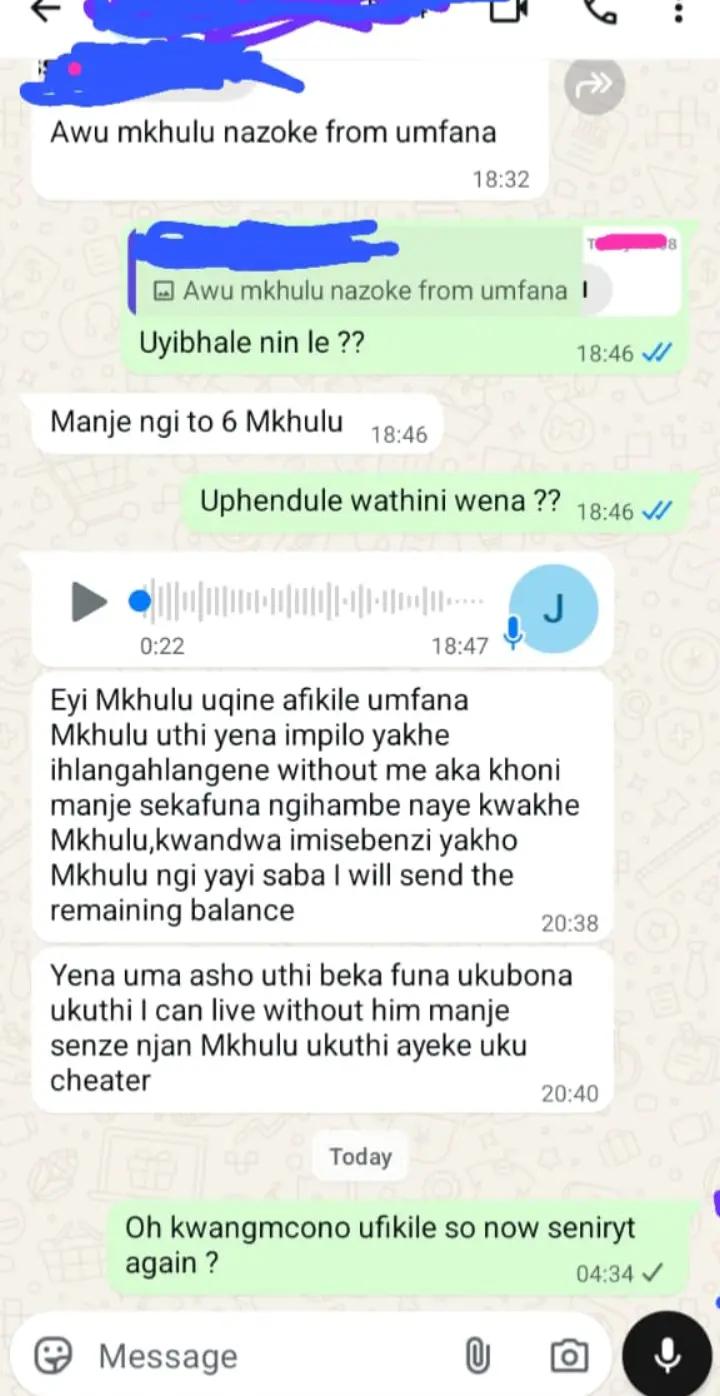 @Gogo mamoyo mazololo.