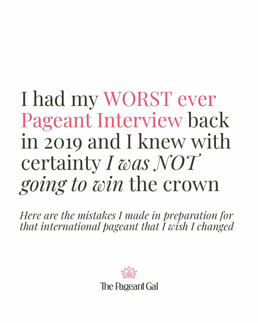 @MARIA | Pageant Coach