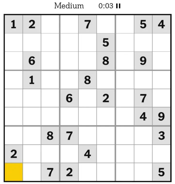 @NYT Sudoku