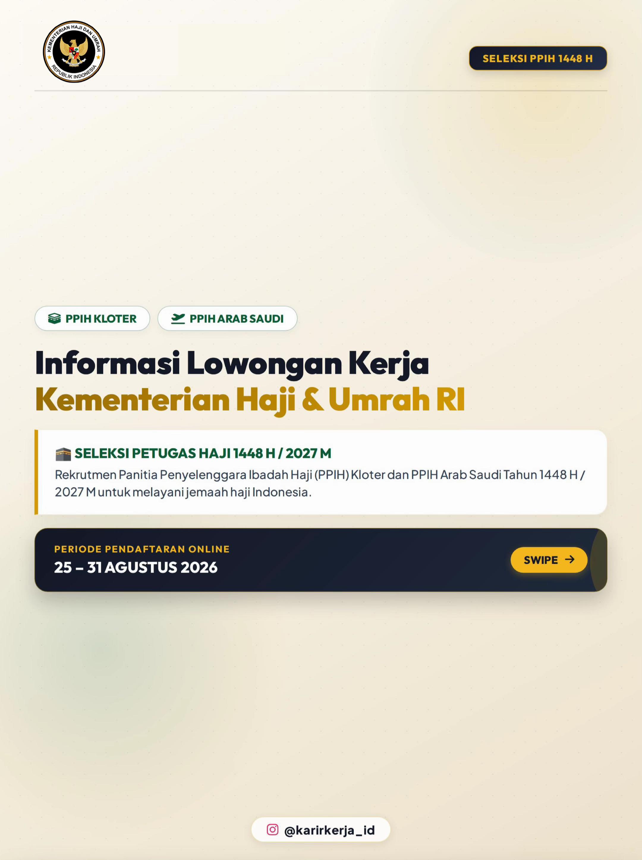 @LOWONGAN KERJA INDONESIA