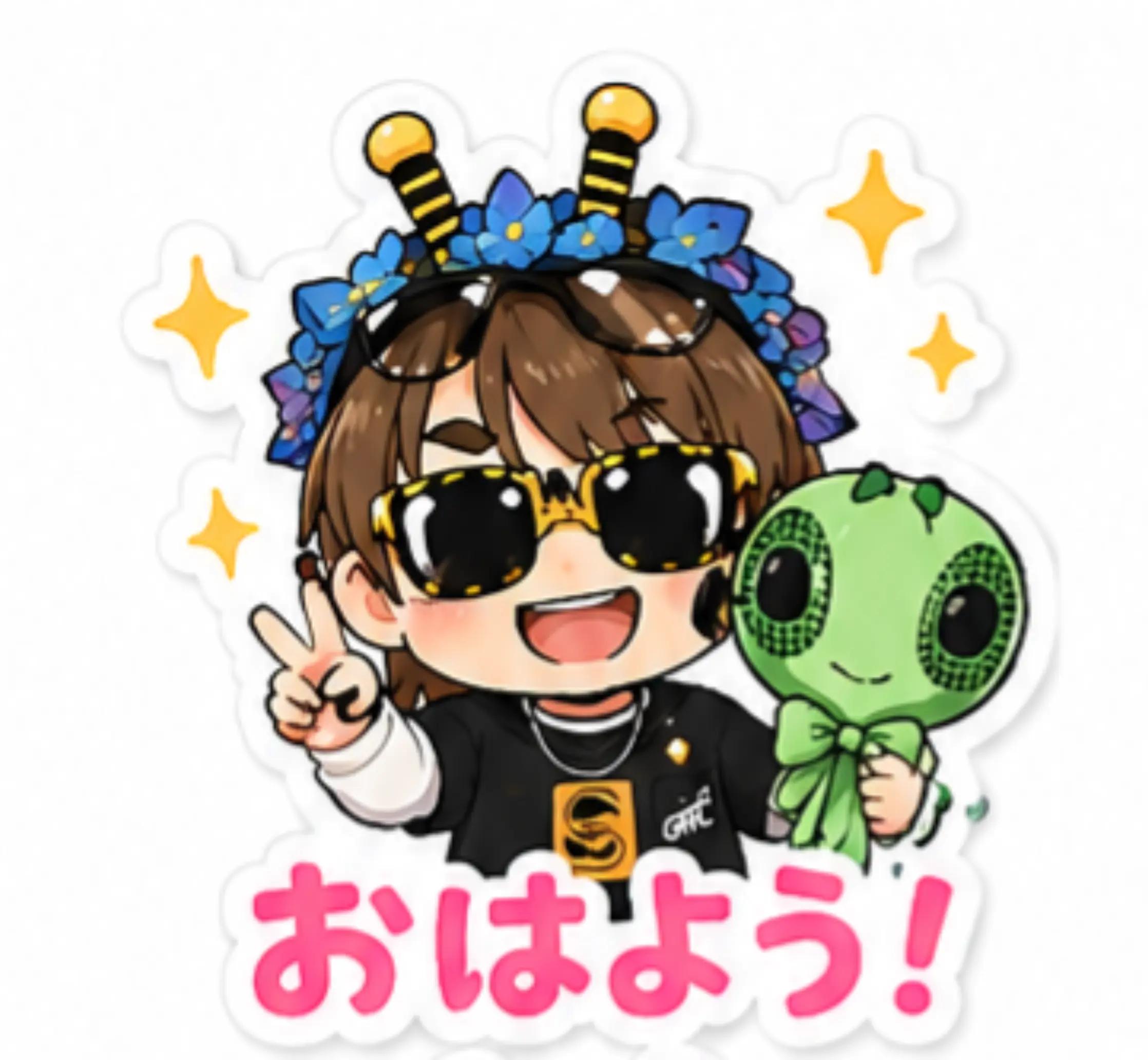 @あけにゃん