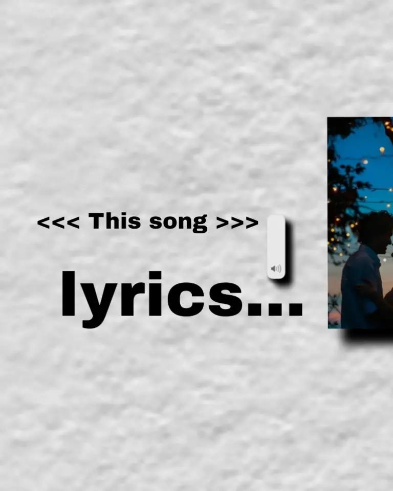 @The lyrics....