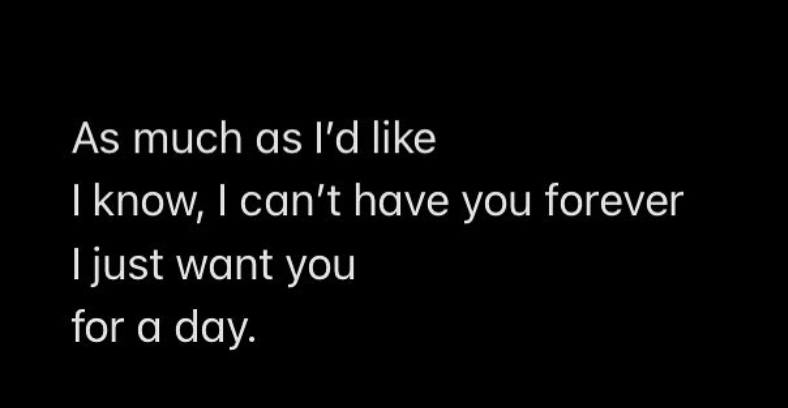 @Forever yours, Faithfully.