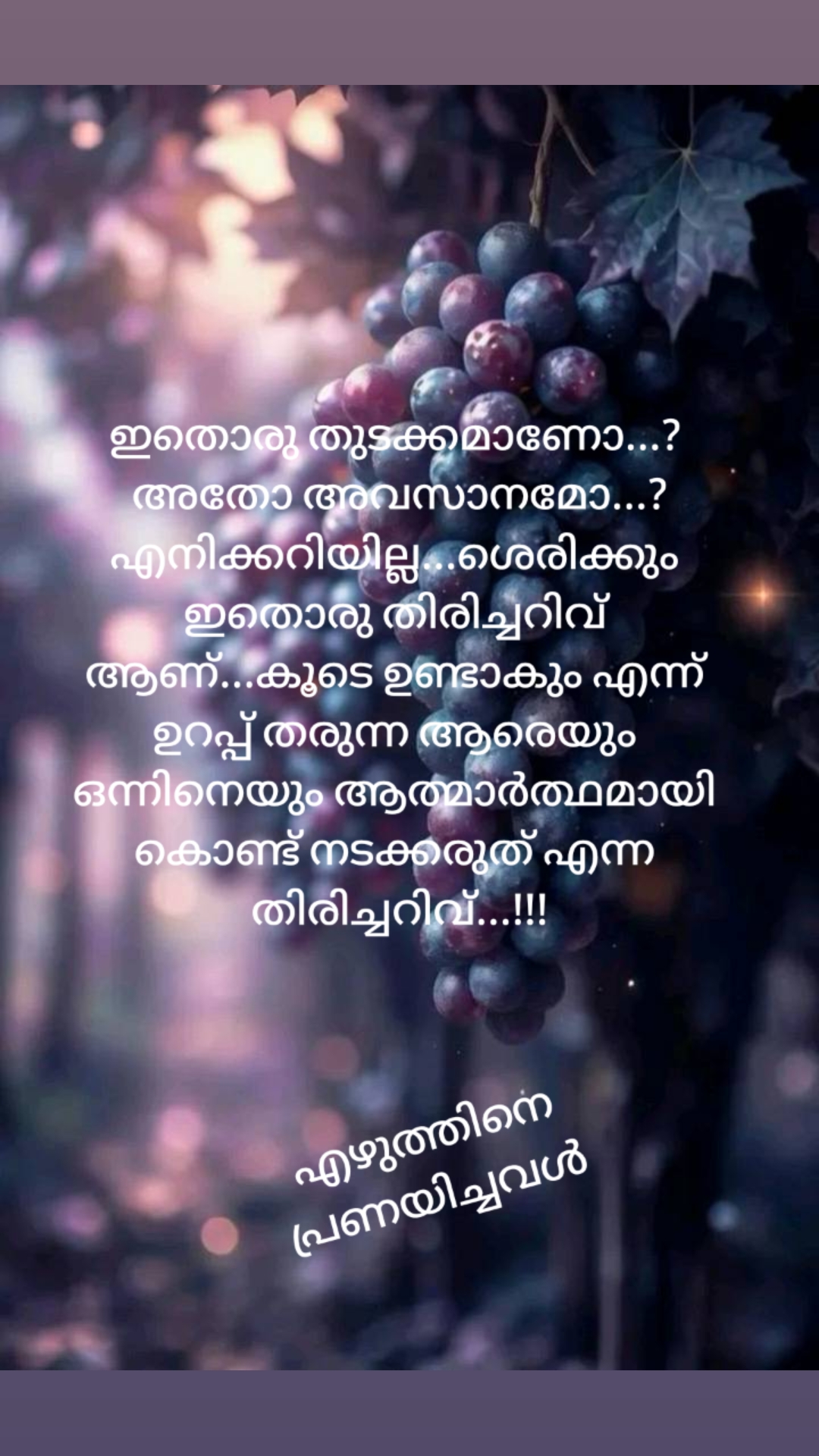 @എഴുത്തിനെ പ്രണയിച്ചവൾ