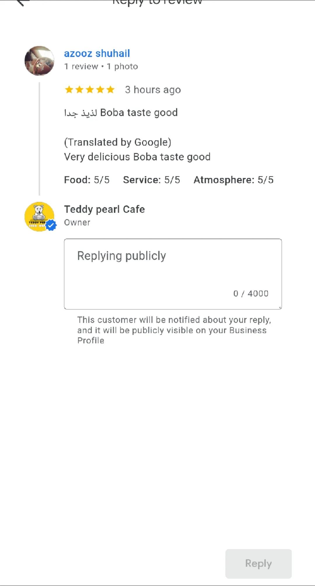 @Teddy Pearl Cafe