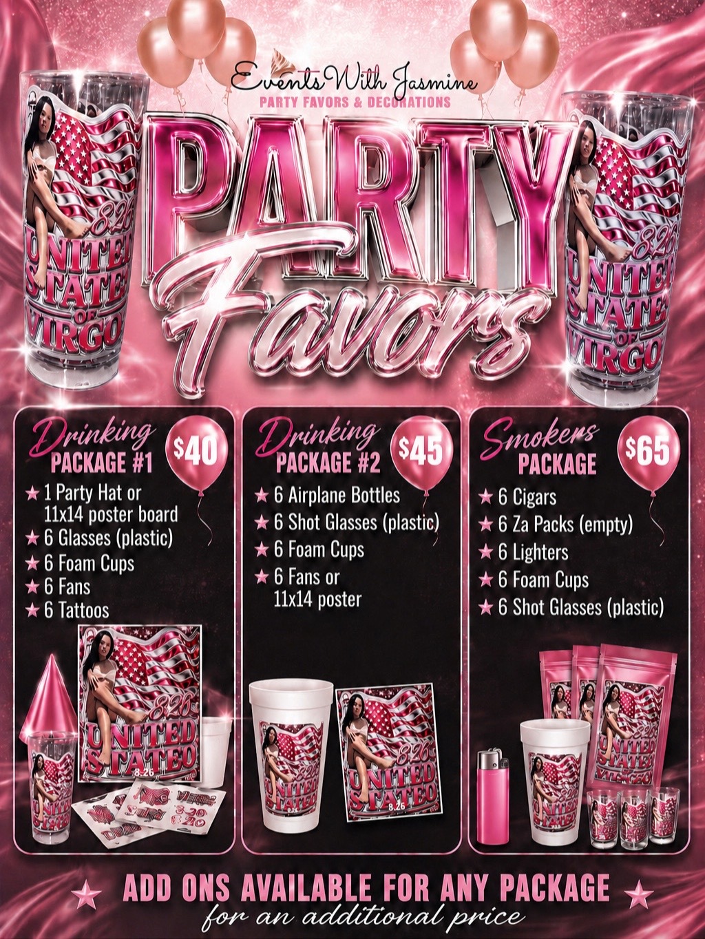 @Custom Party Favors