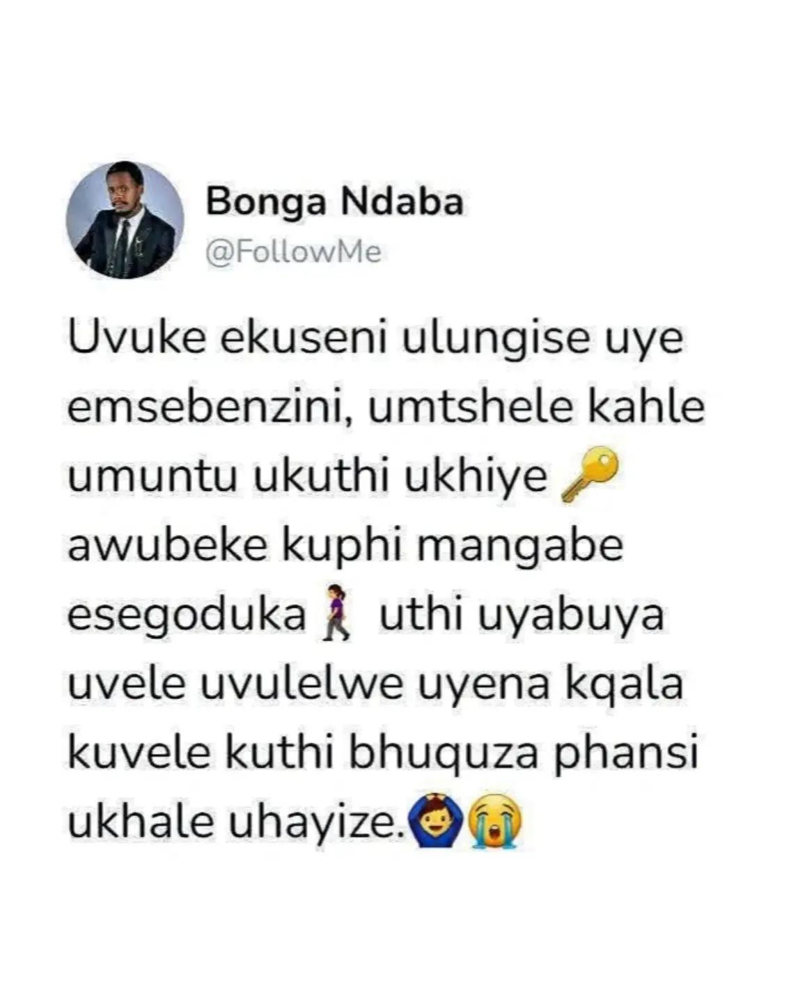 @Sandile Dlomo