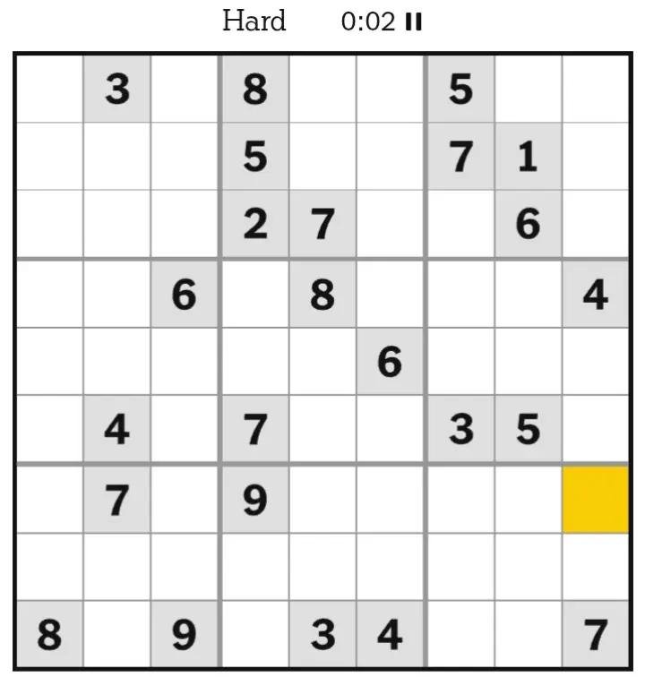 @NYT Sudoku
