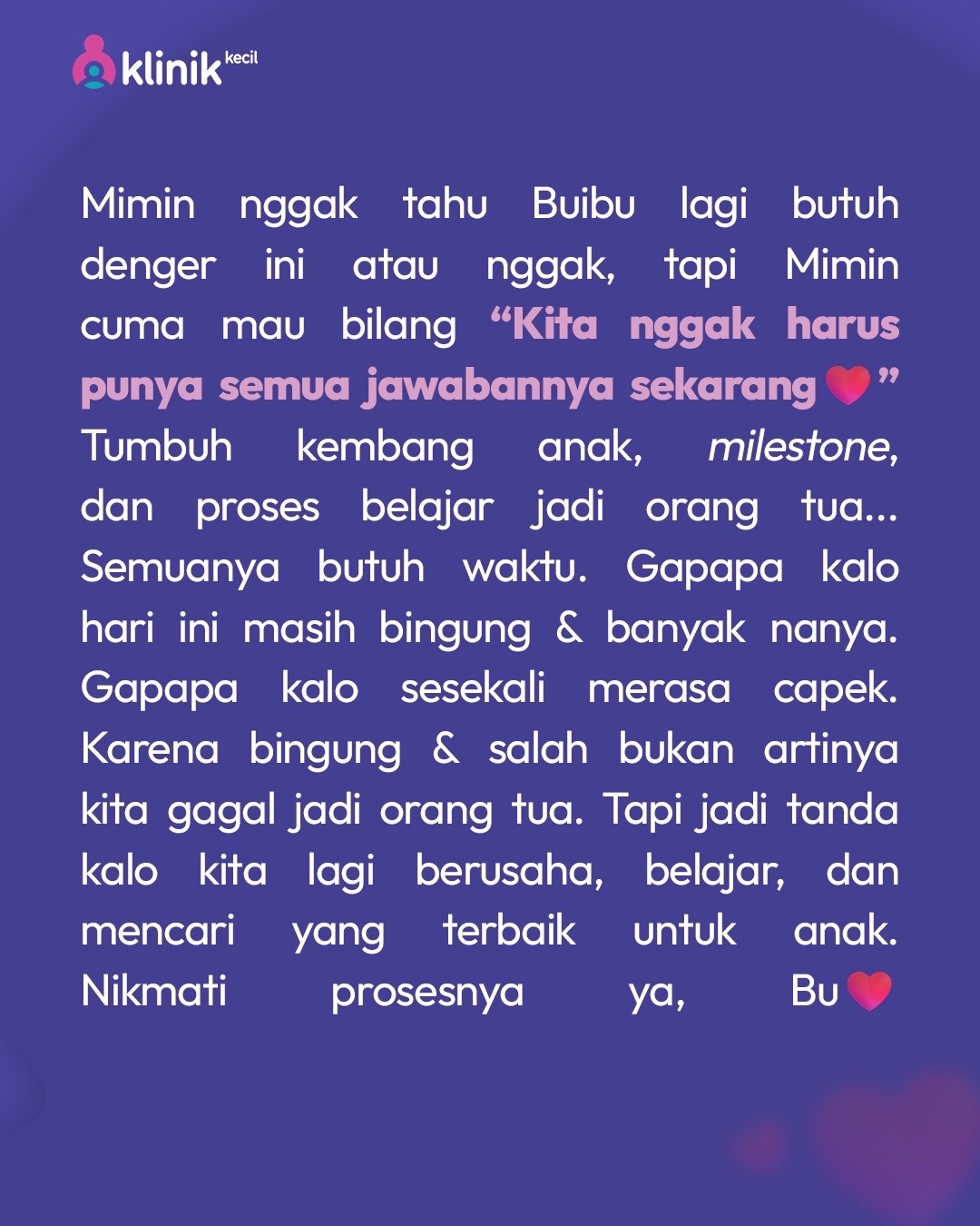 @Klinik Kecil