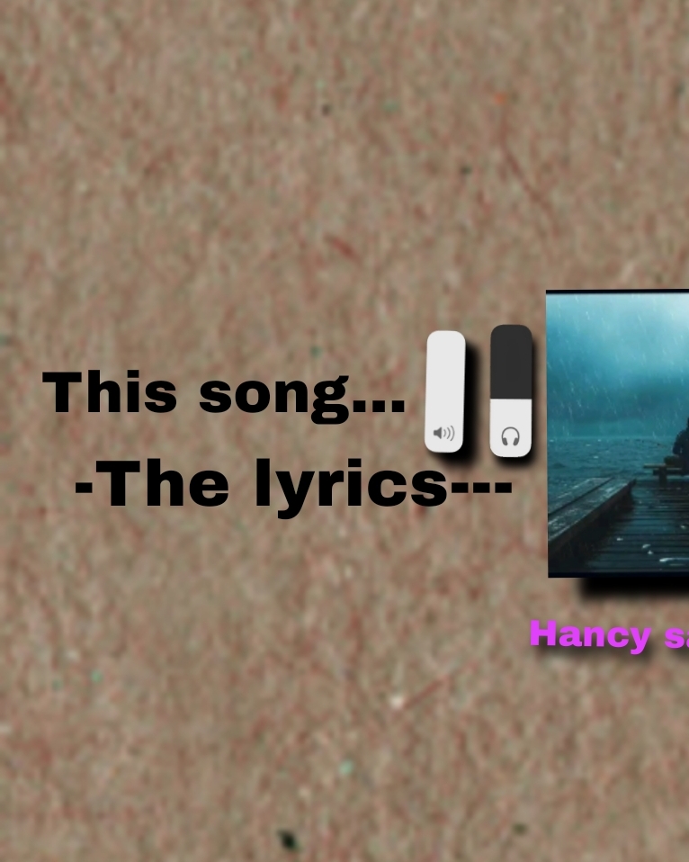 @The lyrics....
