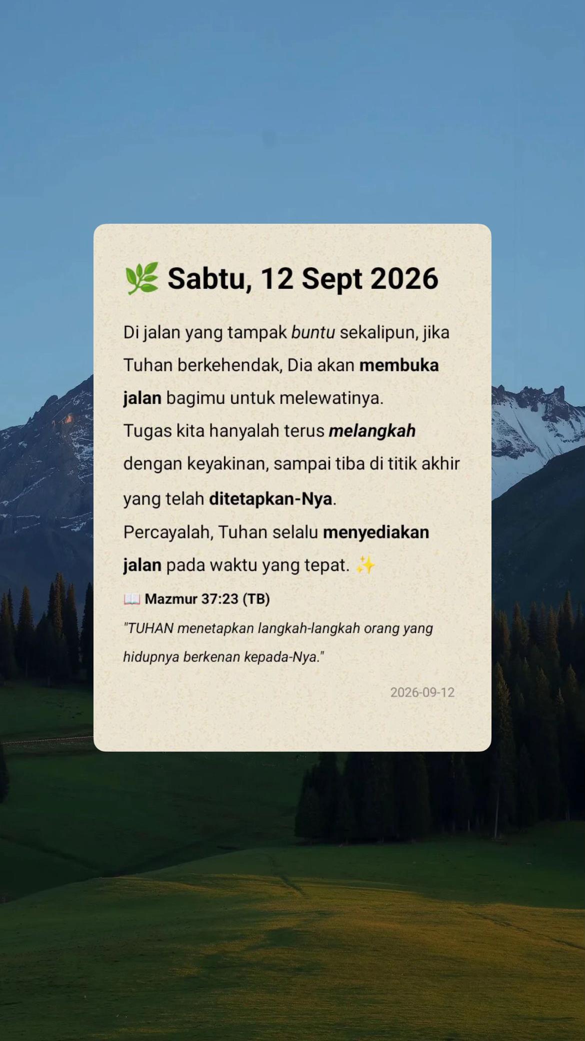 @MOTIVASI PERCAYA🕊️
