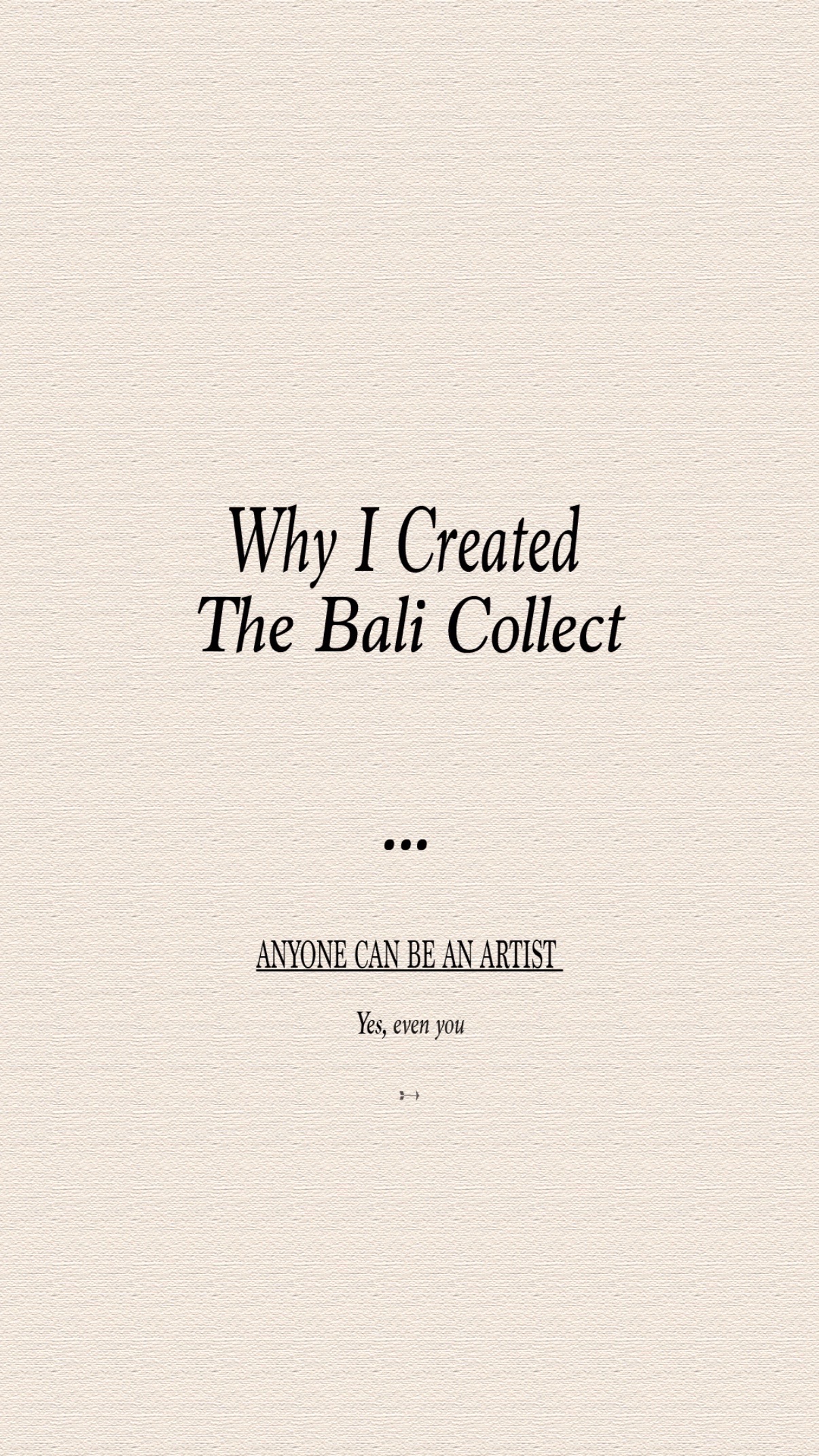 @the bali collect