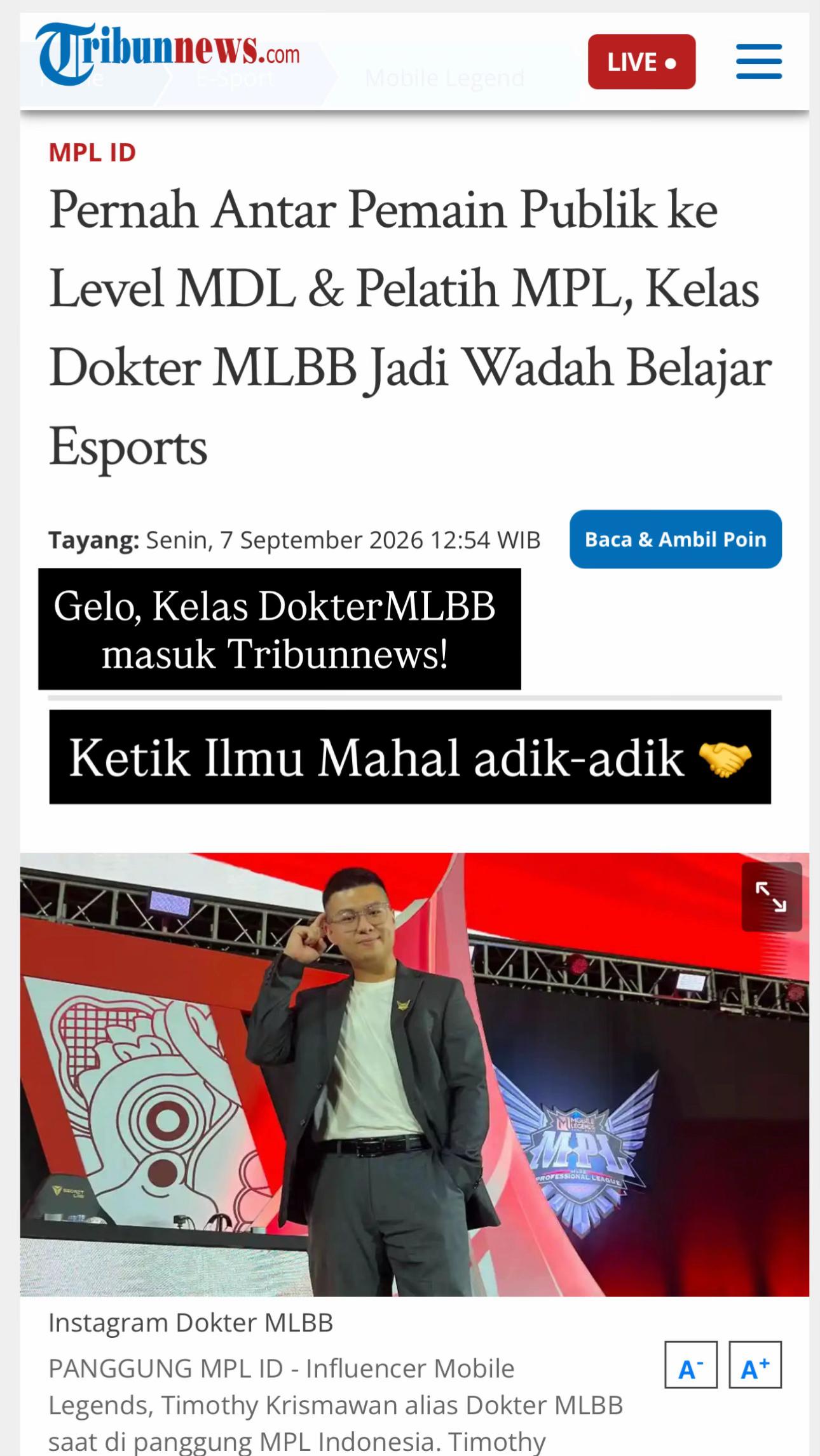 @(Timothy) Dokter MLBB