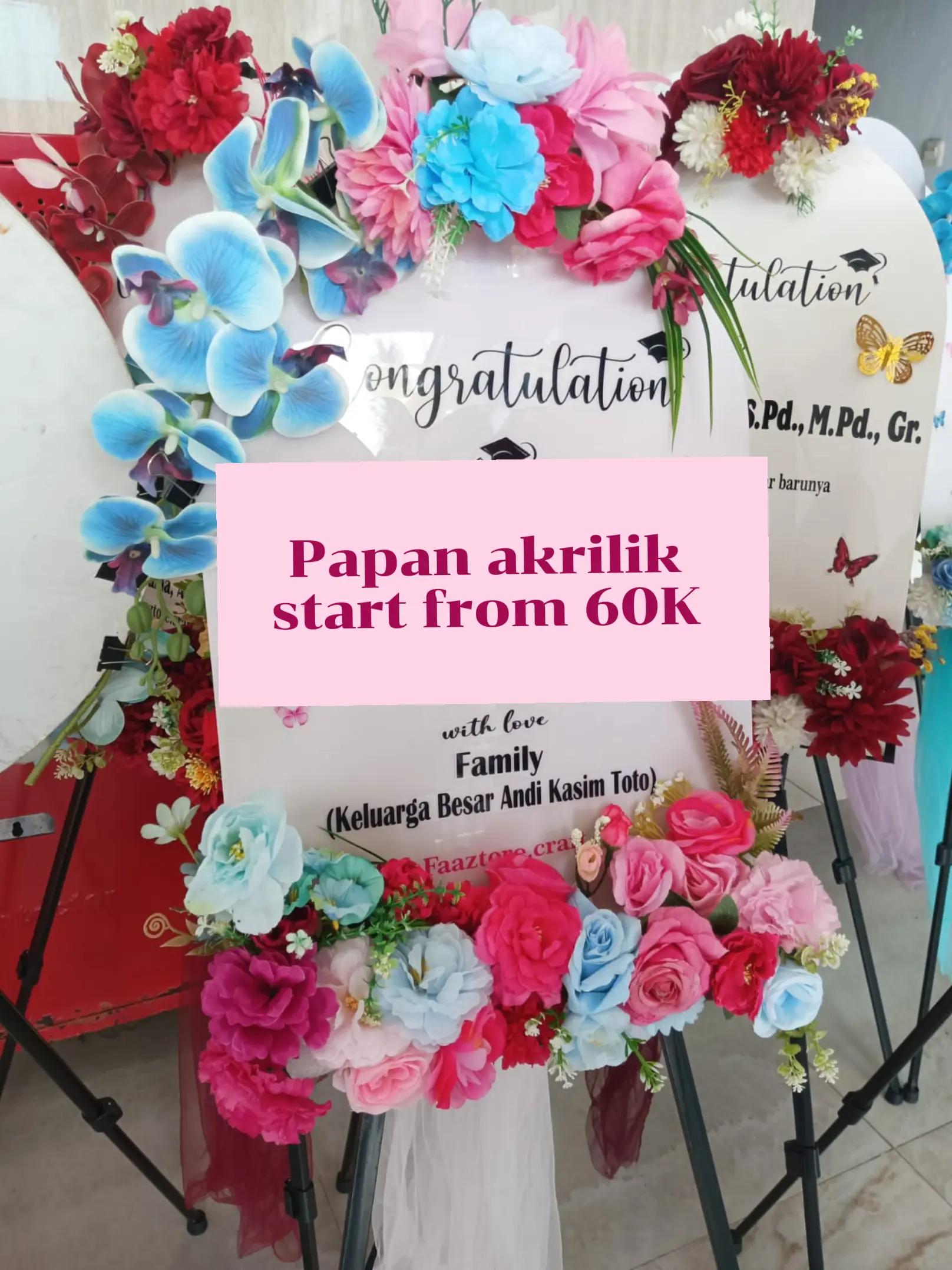 @Papan Bunga Akrilik Makassar🌹