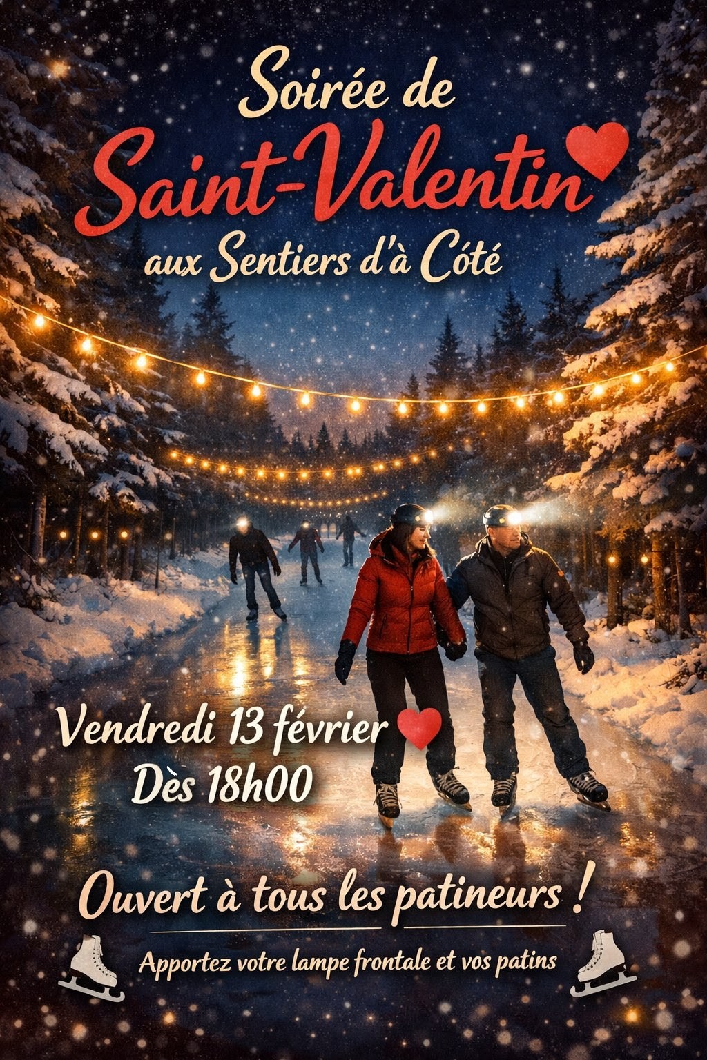 @Les sentiers d'&agrave; C&ocirc;t&eacute; ⛸️🌲