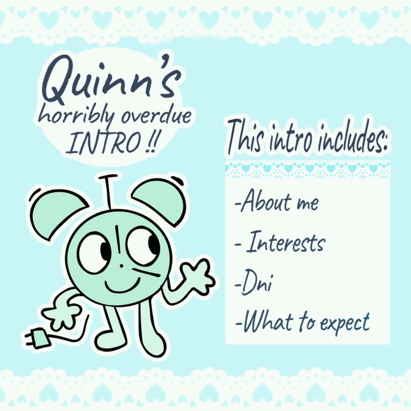 @ּ֯ . ⏰🔌┆clock&rsquo;s ❤︎ quinn .ᐟ