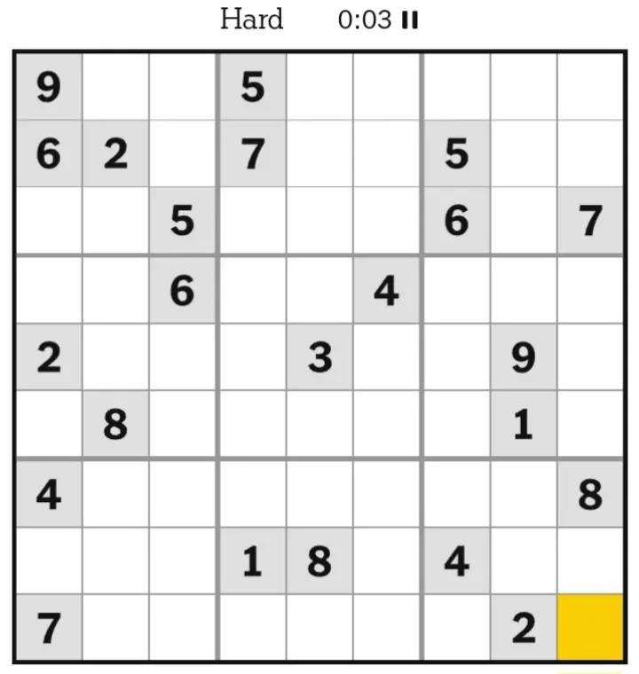 @NYT Sudoku