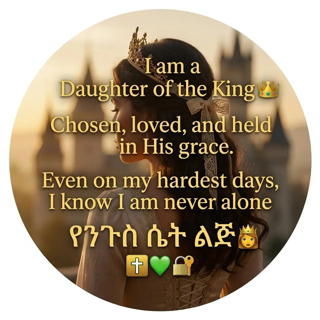 @"የንጉስ ሴት ልጅ👸"✝️💚🔐