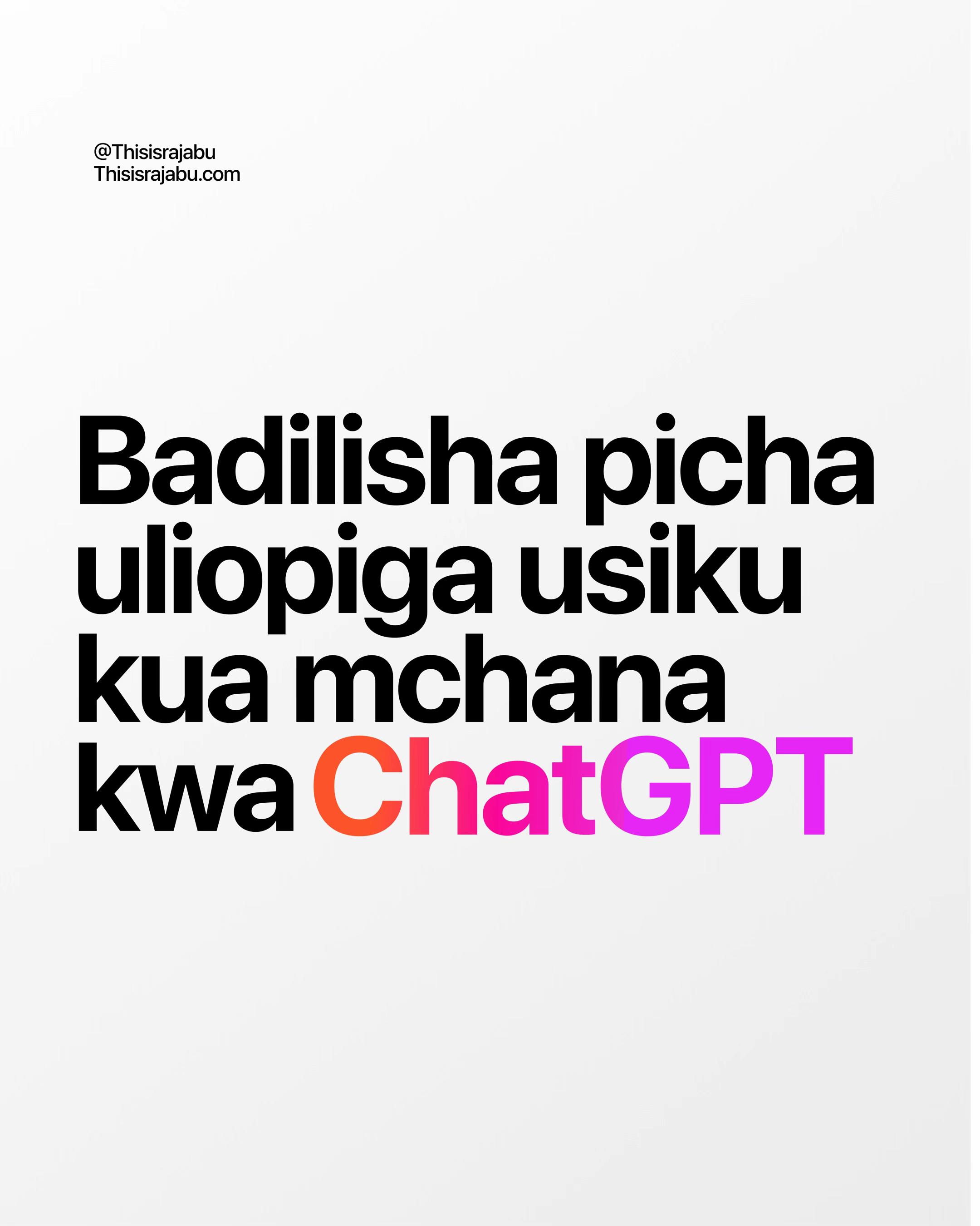 @THIS IS RAJABU
