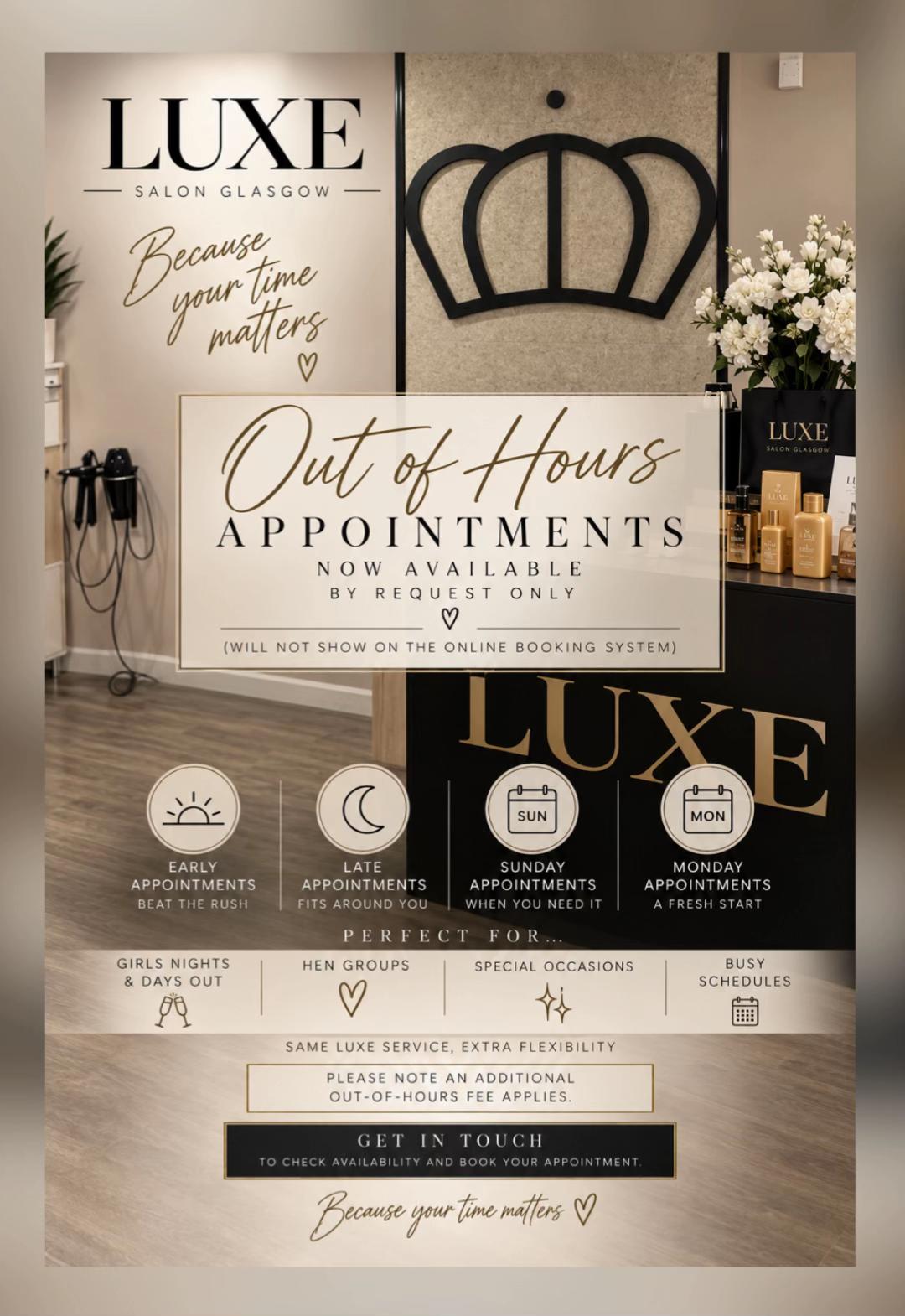 @Luxe hair beauty aesthetics