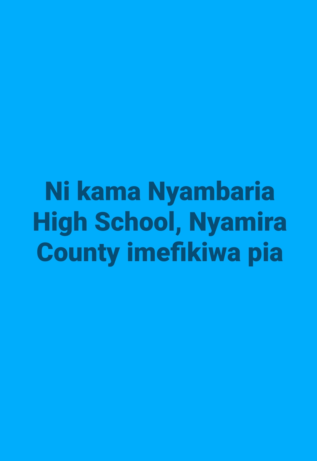 @Hon Bishop Marigwa -Kiongozi