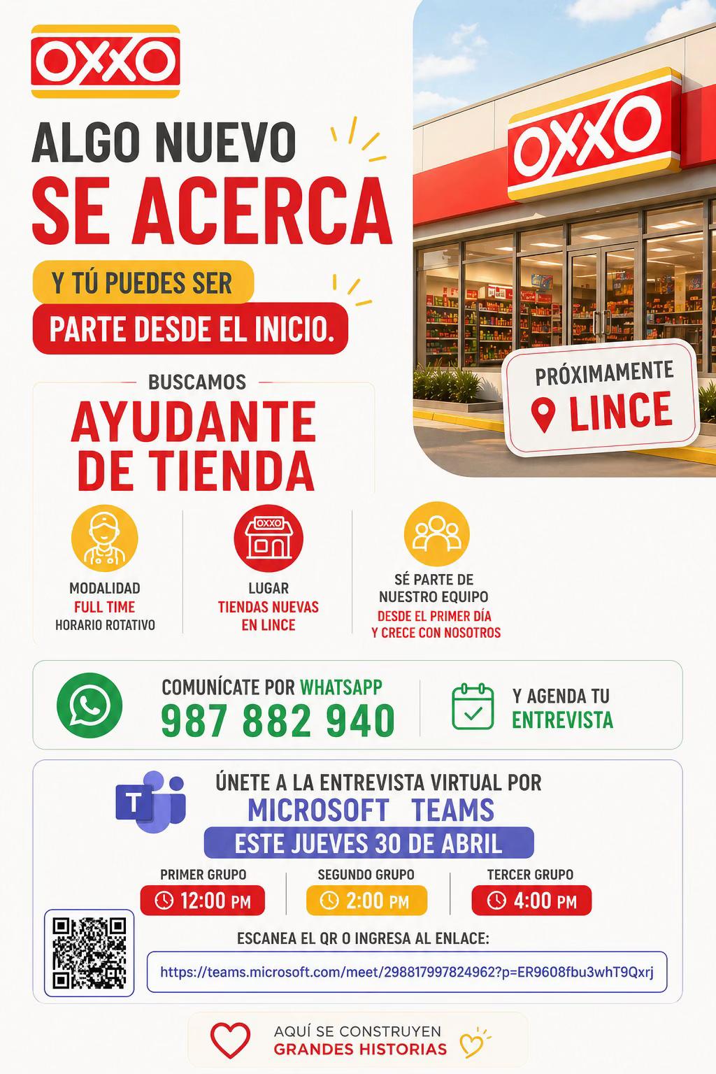 @Trabaja en OXXO Per&uacute;