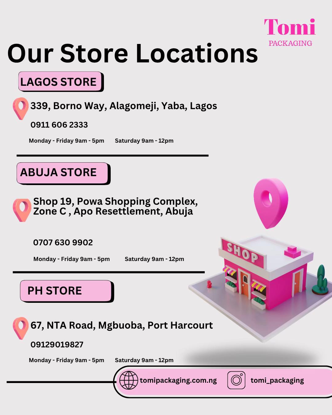 @tomipackaging Lagos, Ph, Abuja