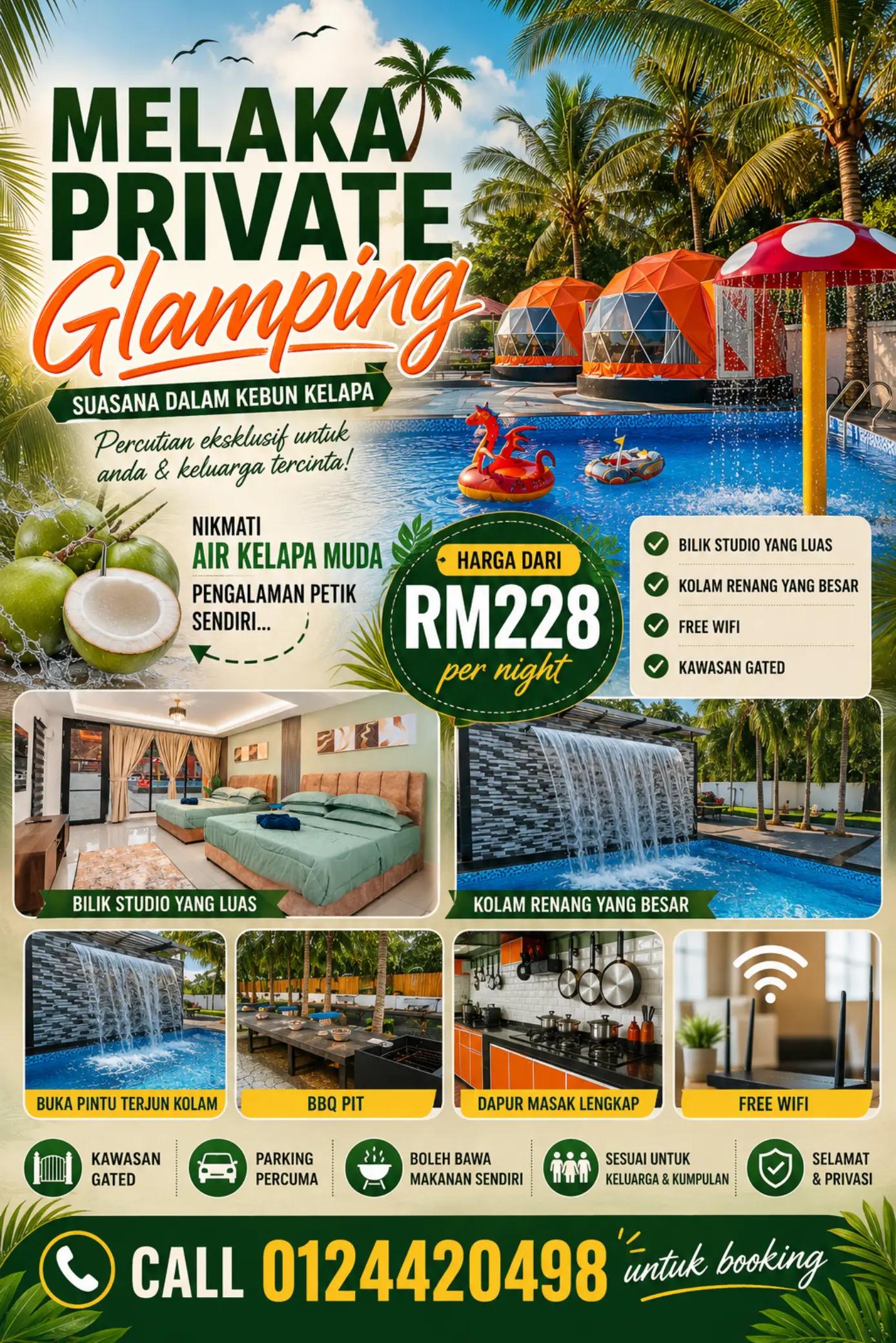 @homestaymelakaprivatepool