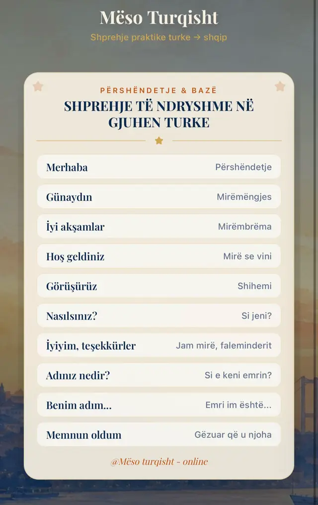 @Kursi Gjuhes Turke - Online