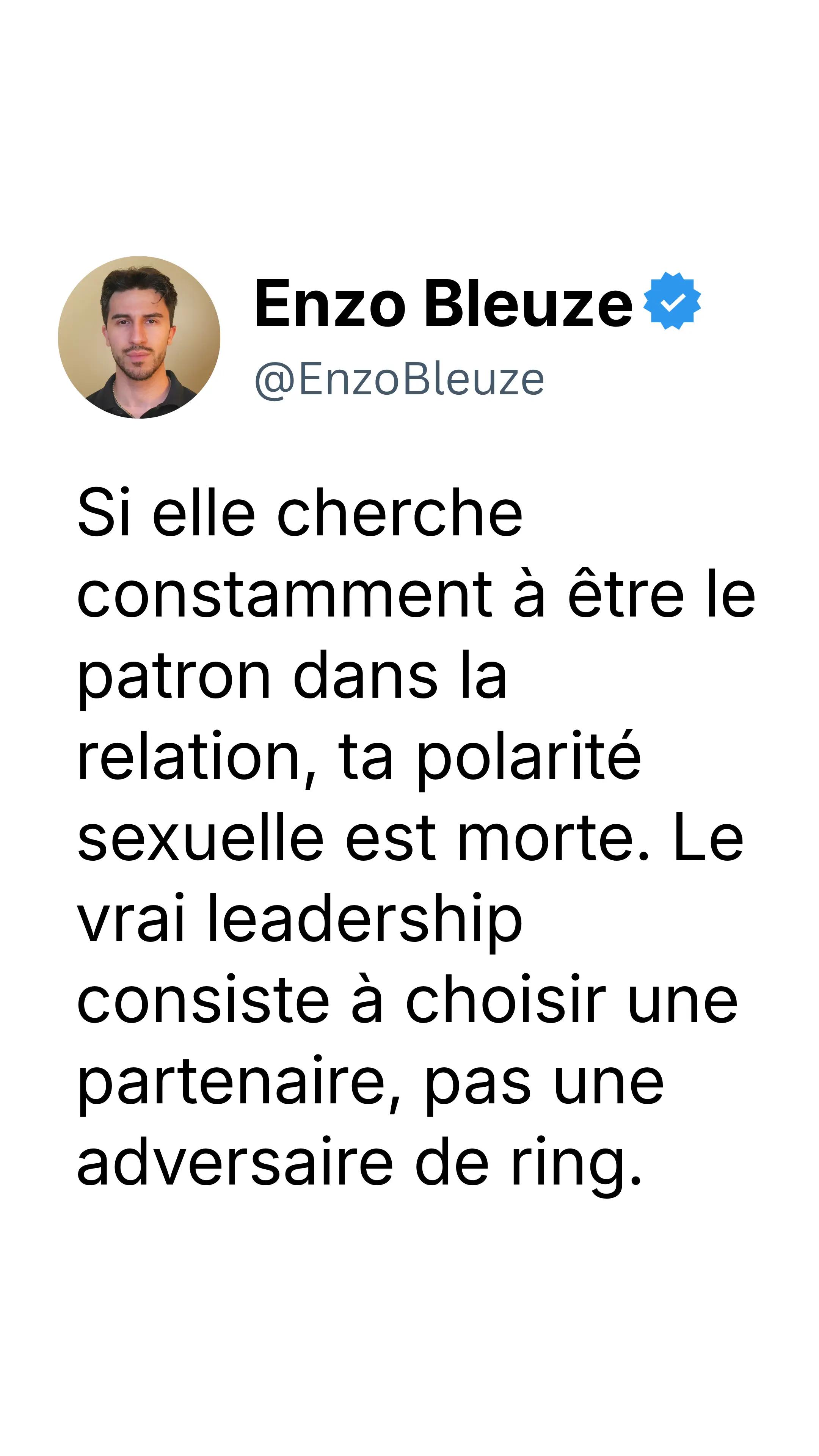 @Enzo | Coach Couple Hommes