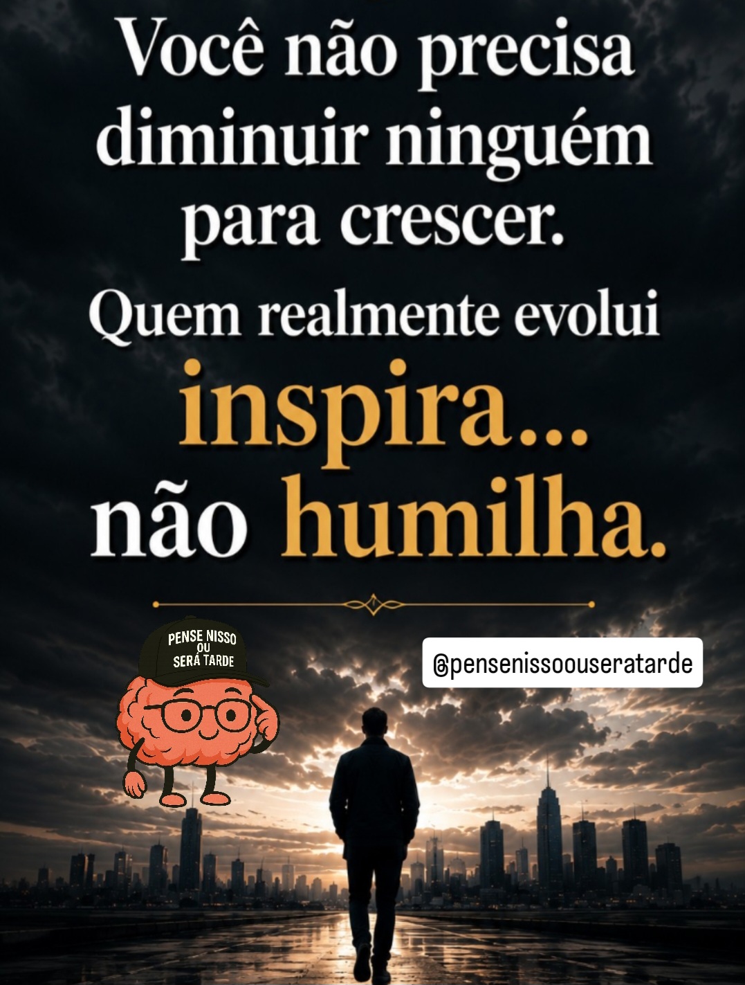 @Pense Nisso ou Ser&aacute; Tarde