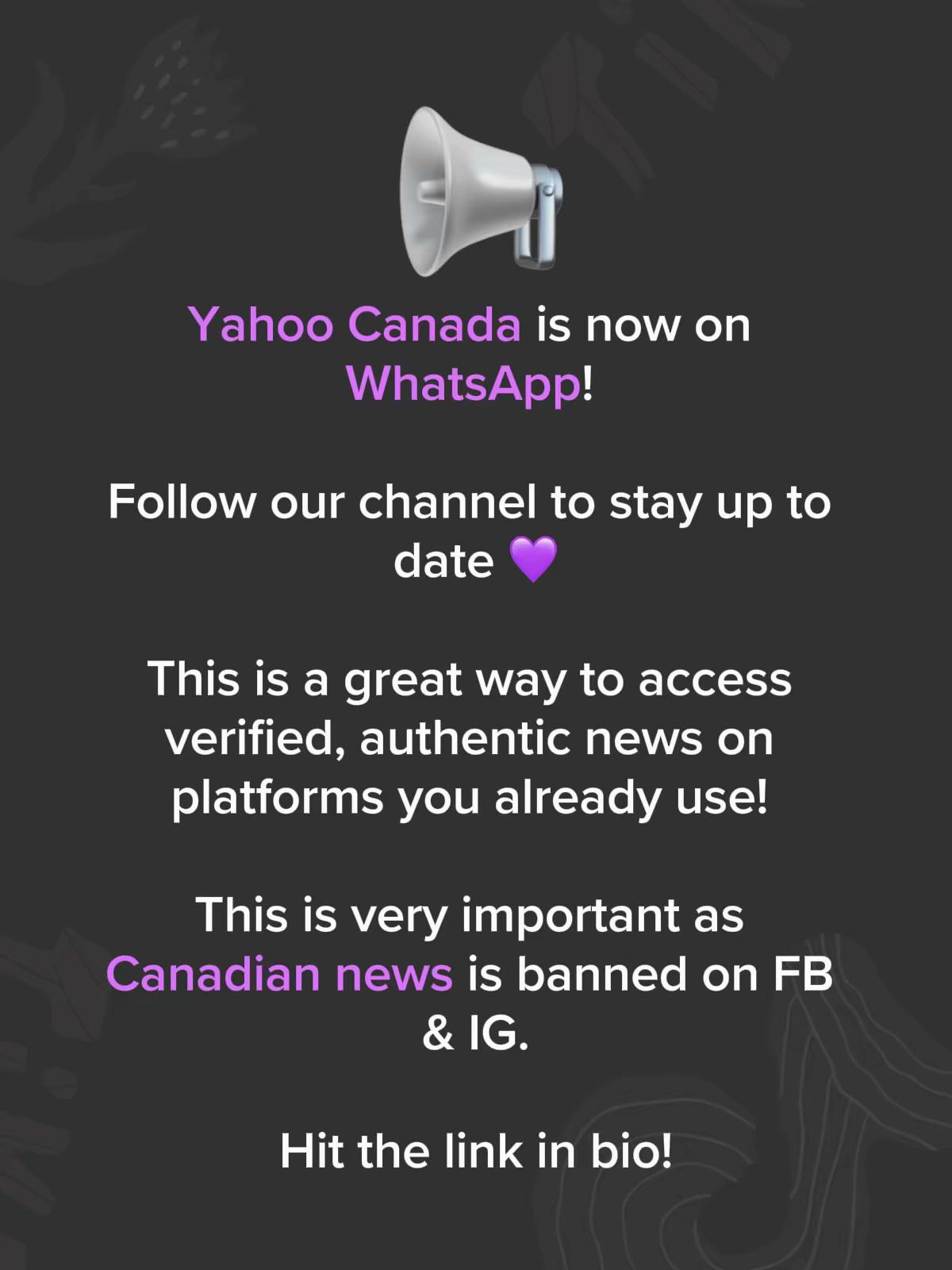@Yahoo News Canada