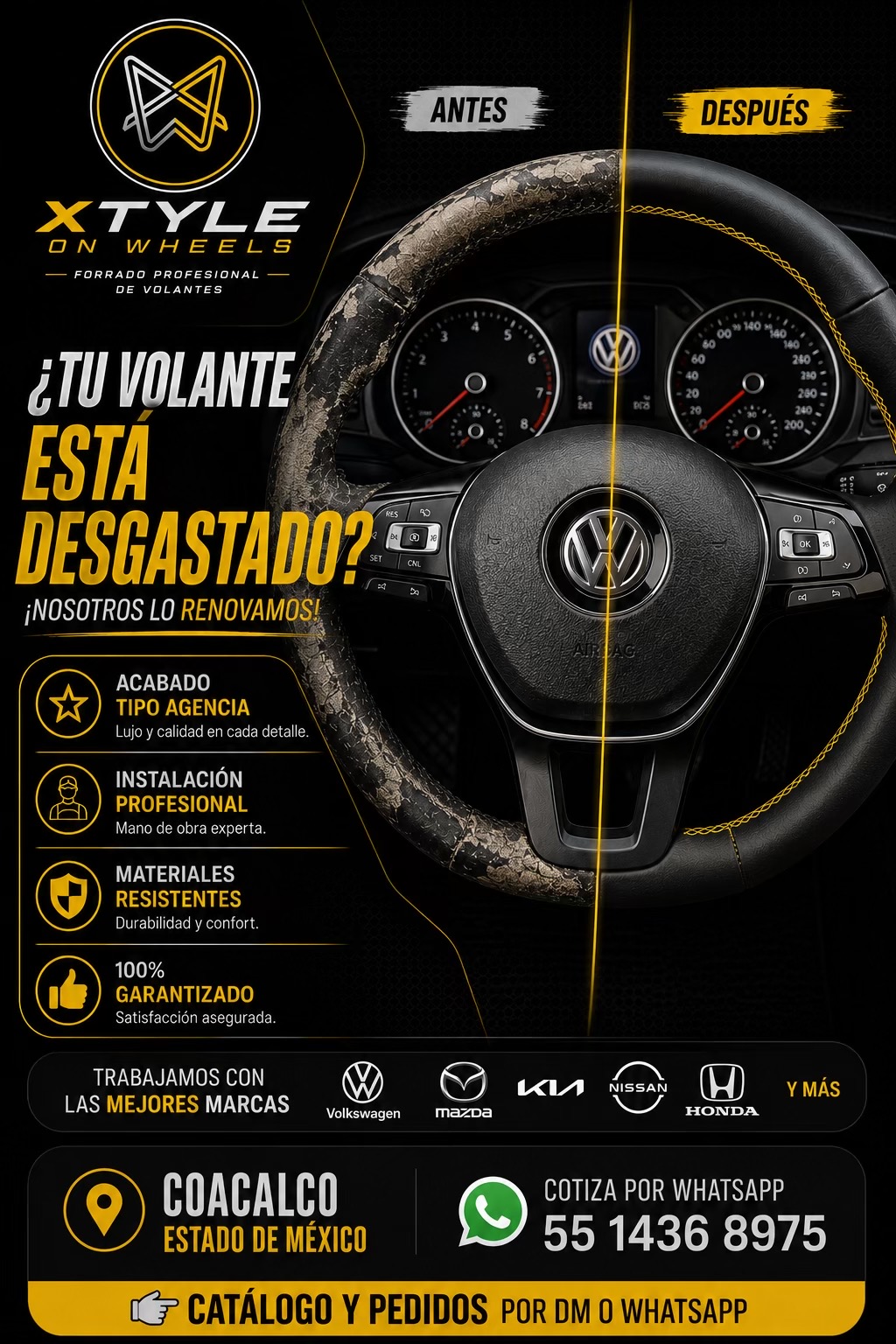 @XtyleOnWheels | Forro Volantes