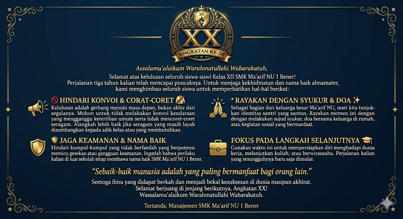 @SMK Ma'arif NU 1 Bener