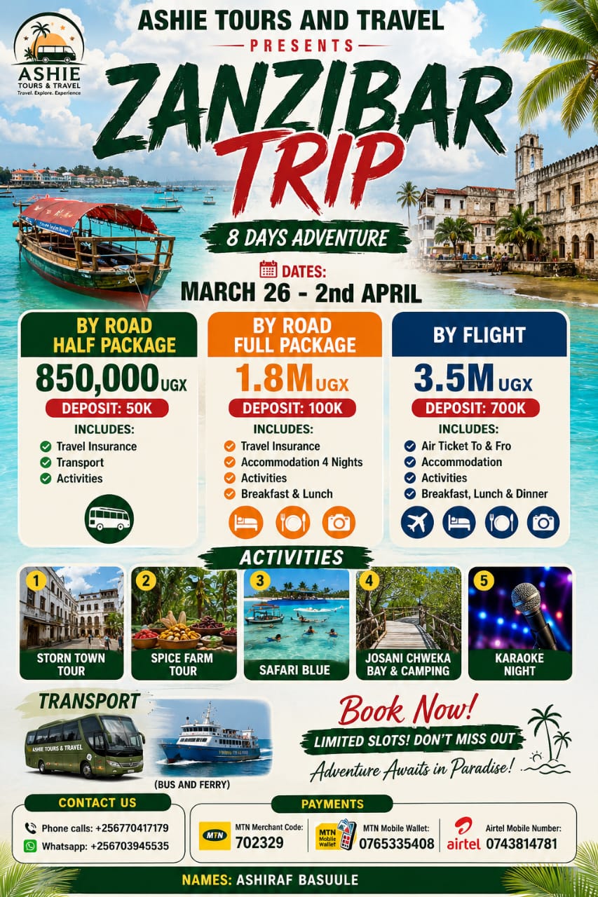@&Agrave;SHIE TOURS & TRAVEL✈️🇺🇬🇷🇼