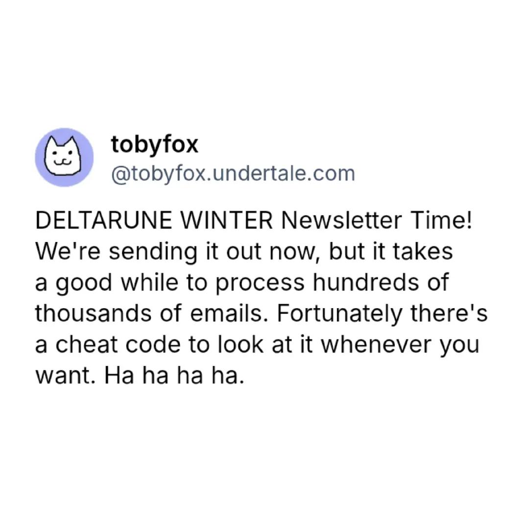 @Toby Fox