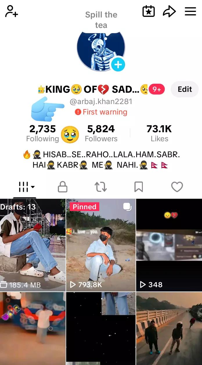 @👑KING🥹OF💔 SAD😔BOY🥺