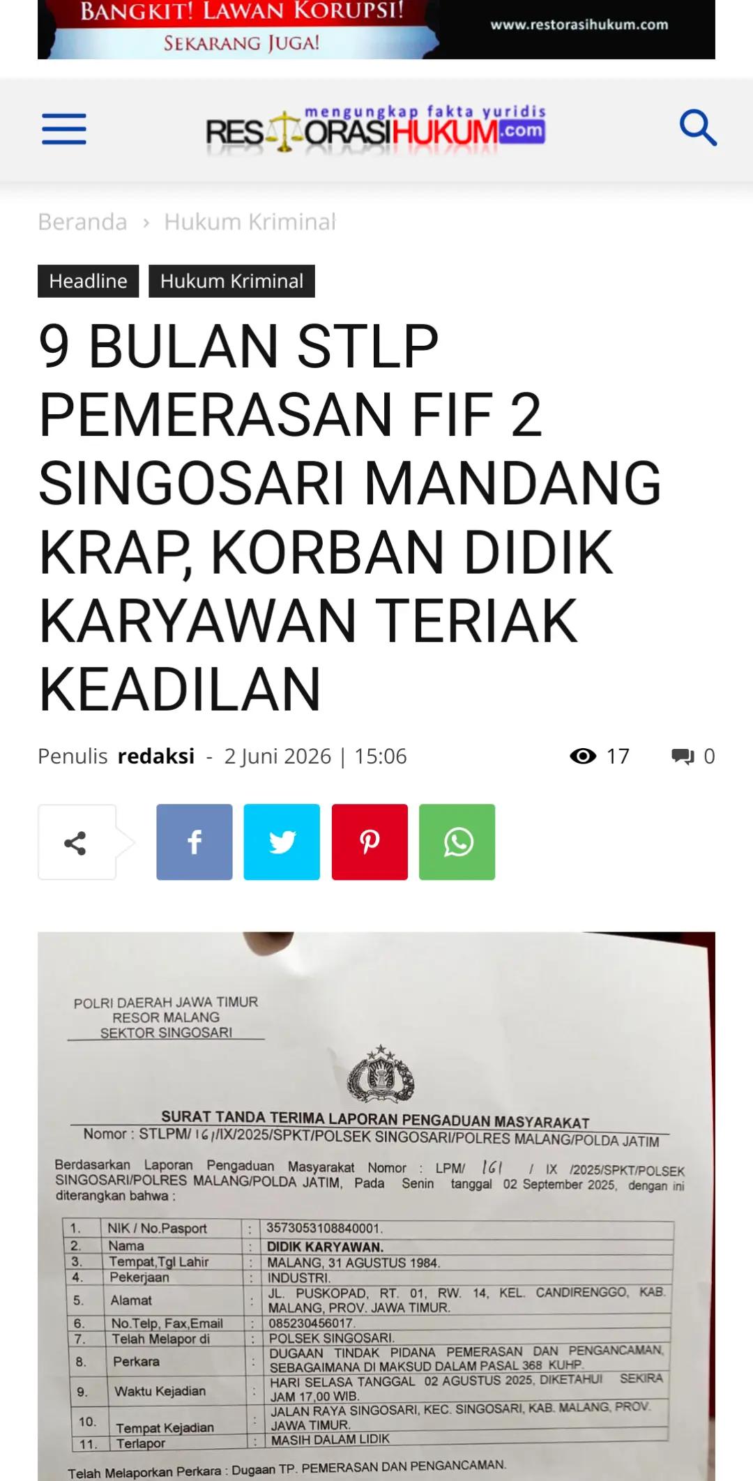 @Restorasi Hukum Nasional