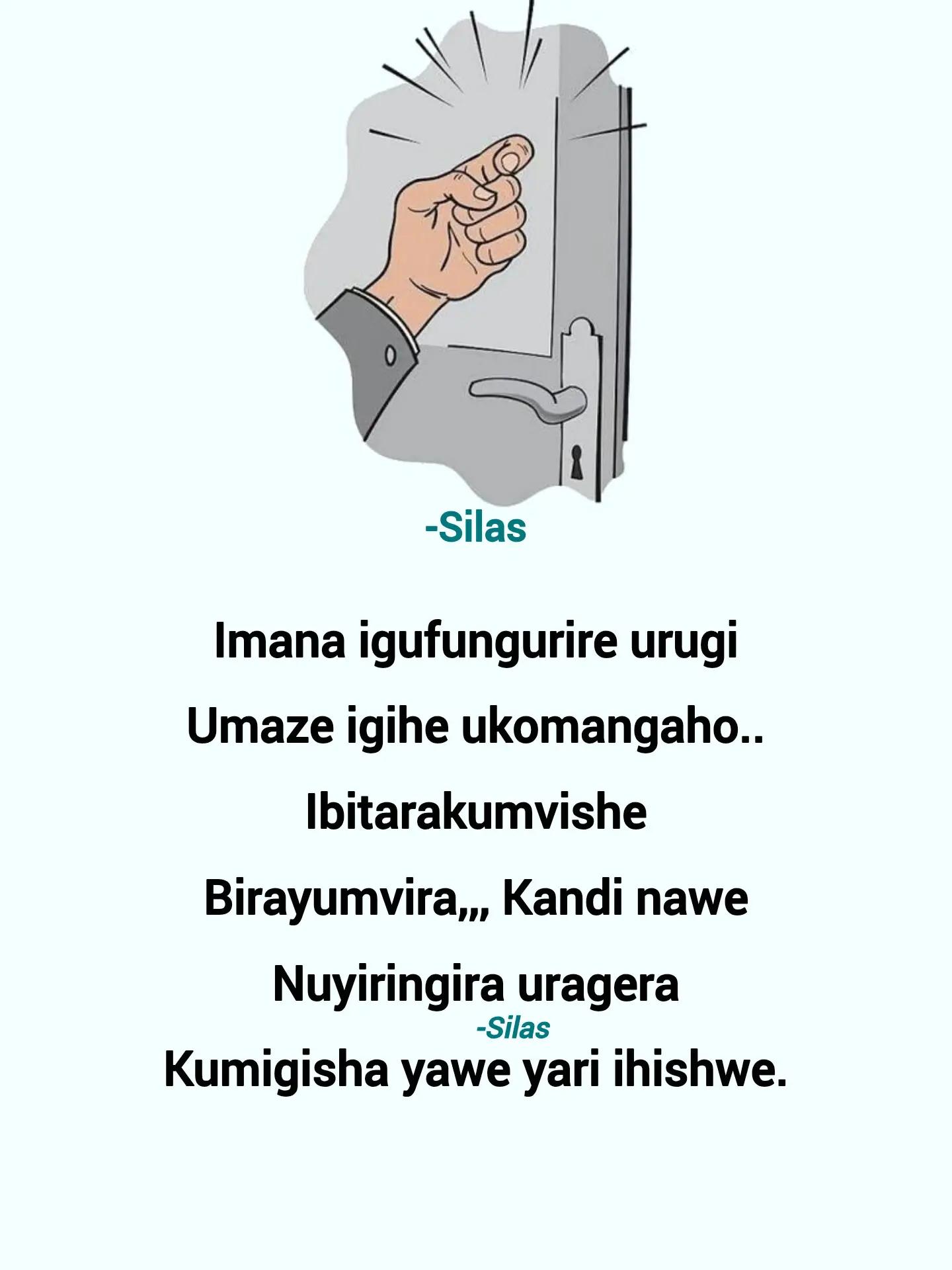 @Silas Nizeyimana