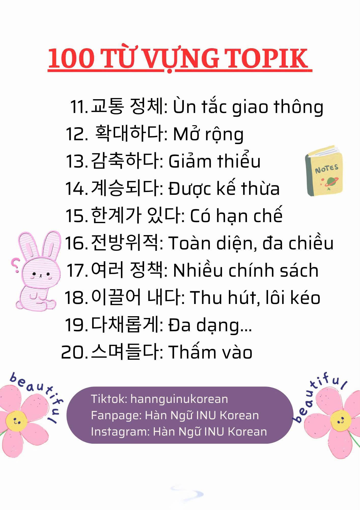 @Hàn Ngữ INU Korean